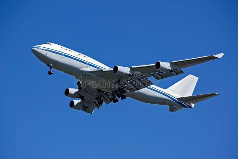 Flying Airplane on Blue Sky Background Stock Photo Image of takeoff