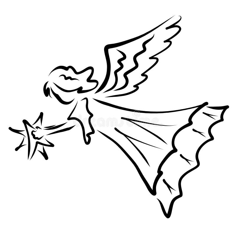 30+ Trends Ideas Easy Simple Flying Angel Drawing