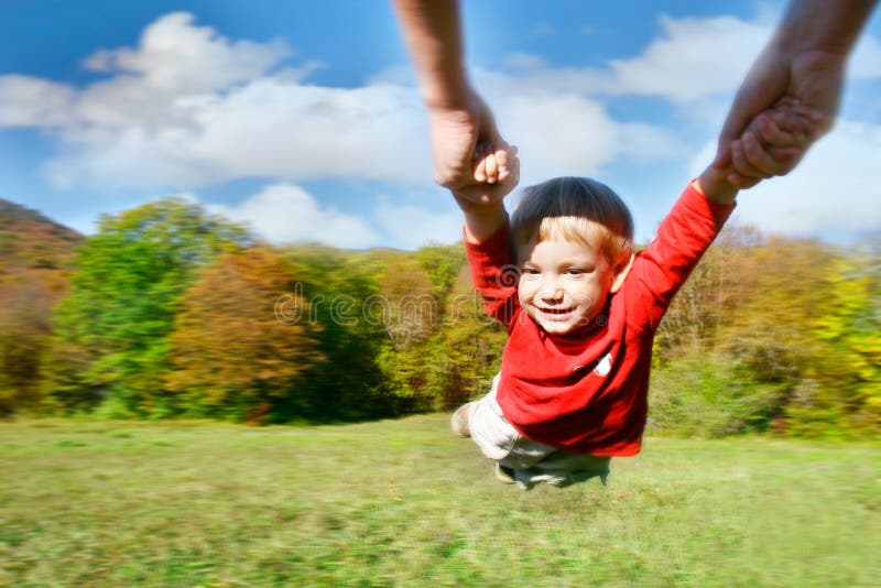 Flying baby