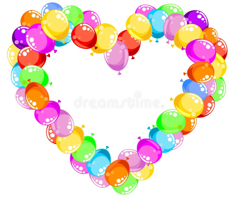 Flying Balloons Heart