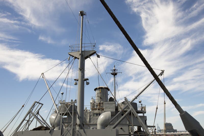 Flying bridge on WWII Liberty Ship