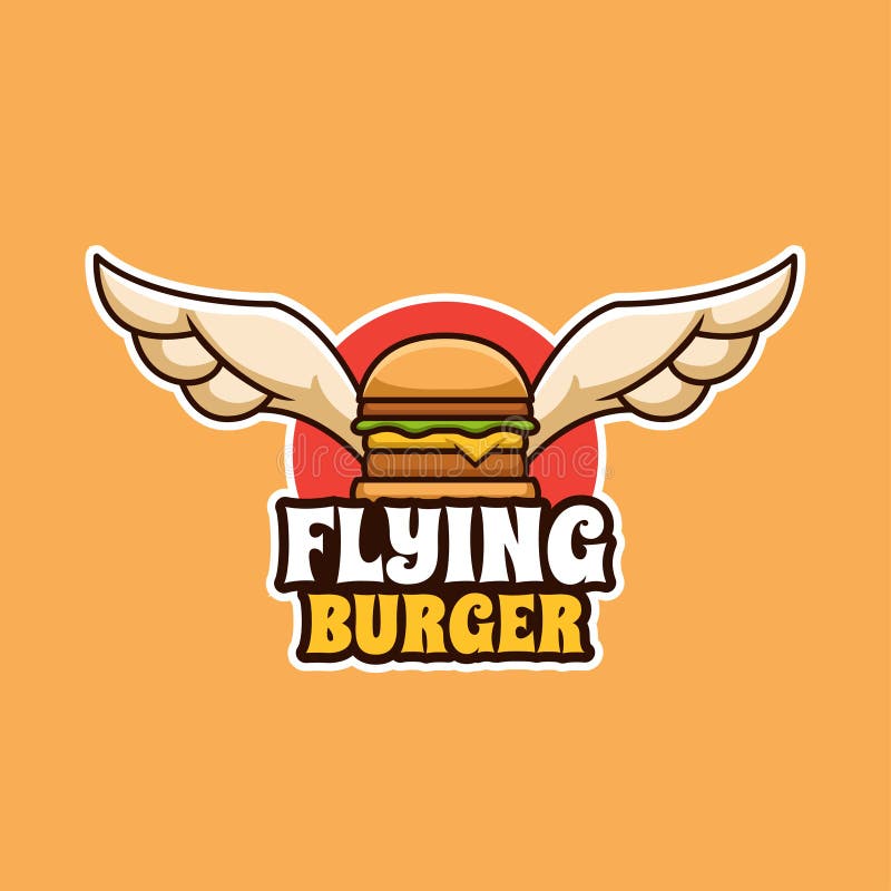 Burger Wings Logo Stock Illustrations 227 Burger Wings Logo Stock