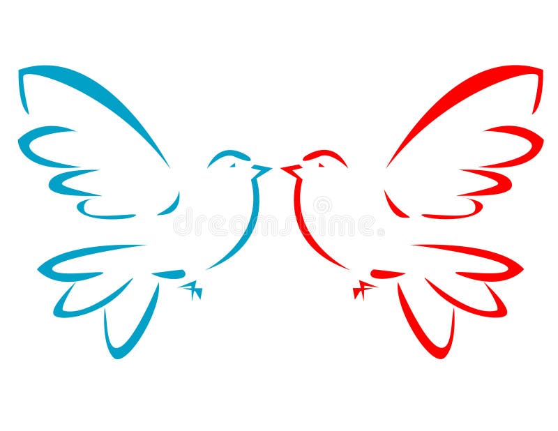 Flying dove royalty free illustration