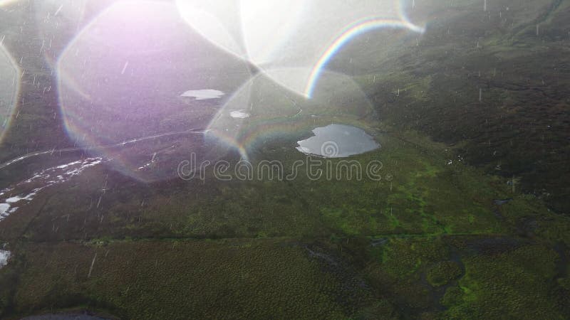 Flying the drone into the thunderstorm at Loch Cuithir and Sgurr a Mhadaidh Ruadh - Hill of the Red Fox, Isle of Skye