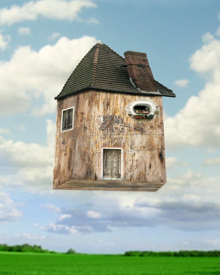 Flying House Stock Photography Image 26721932