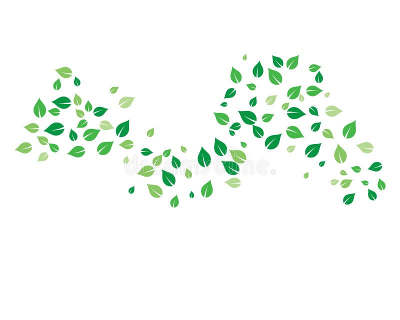 Flying leaves vector stock vector. Illustration of isolated 127569118