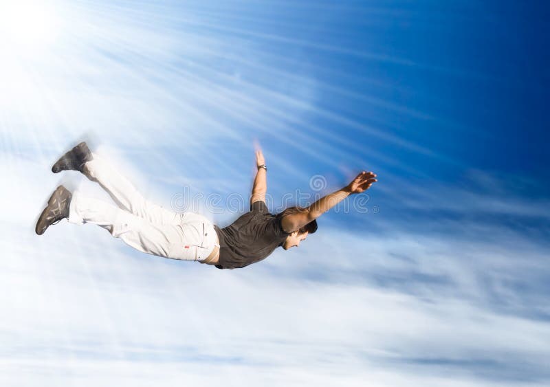 Flying man royalty free stock photos Flying man royalty free stock photos