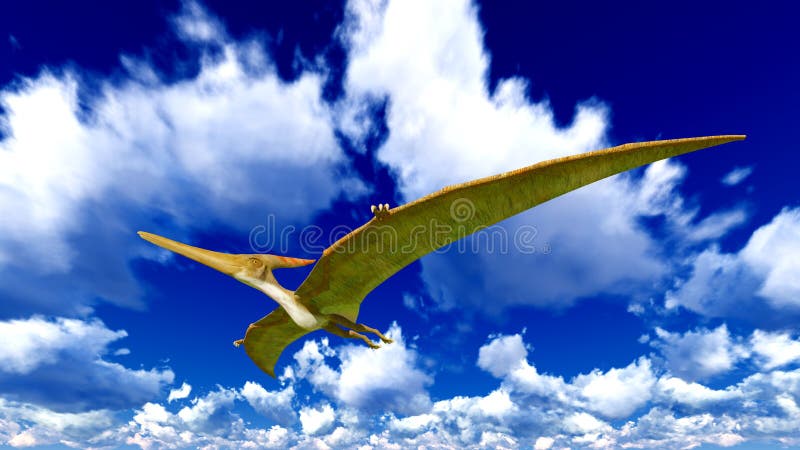 Pterodactyl or Pteranodon flying over the ocean, Stock Photo, Picture And  Low Budget Royalty Free Image. Pic. ESY-061325401