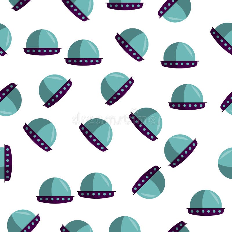 Flying saucer colored icon in pattern style. One of ufo collection icon can be used for UI, UX royalty free illustration
