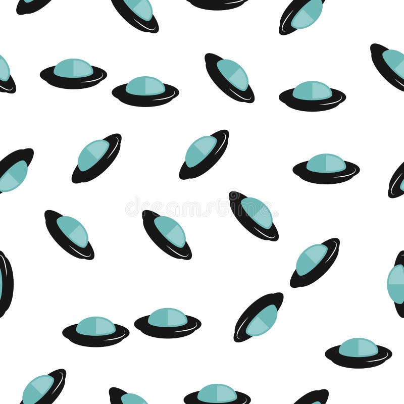 Flying saucer colored icon in pattern style. One of ufo collection icon can be used for UI, UX royalty free illustration