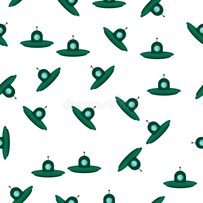 Flying saucer colored icon in pattern style. One of ufo collection icon can be used for UI, UX royalty free illustration