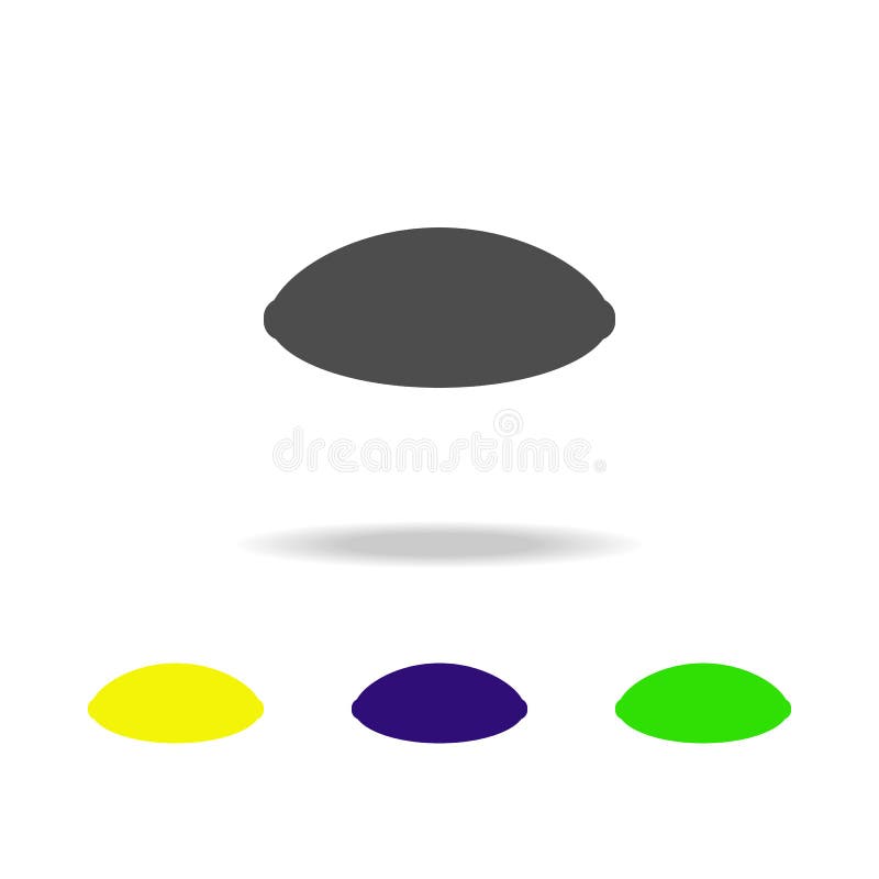 Flying saucer multicolored icons. Element of UFO icon Can be used for web, logo, mobile app, UI, UX vector illustration