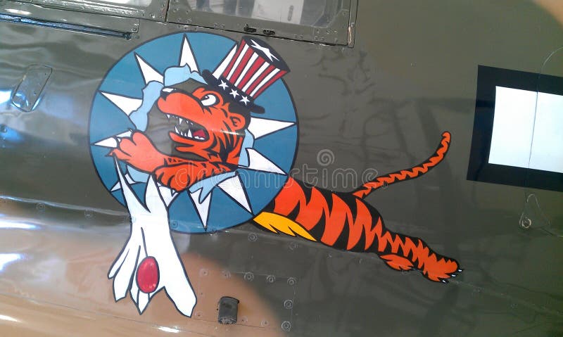 Flying tiger warbird noseart