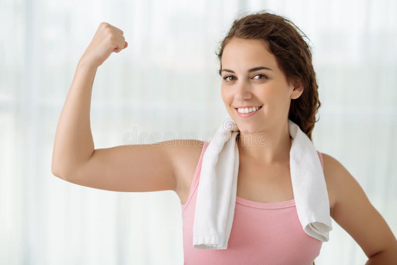 Fléchissement du biceps images libres de droits Fléchissement du biceps images libres de droits