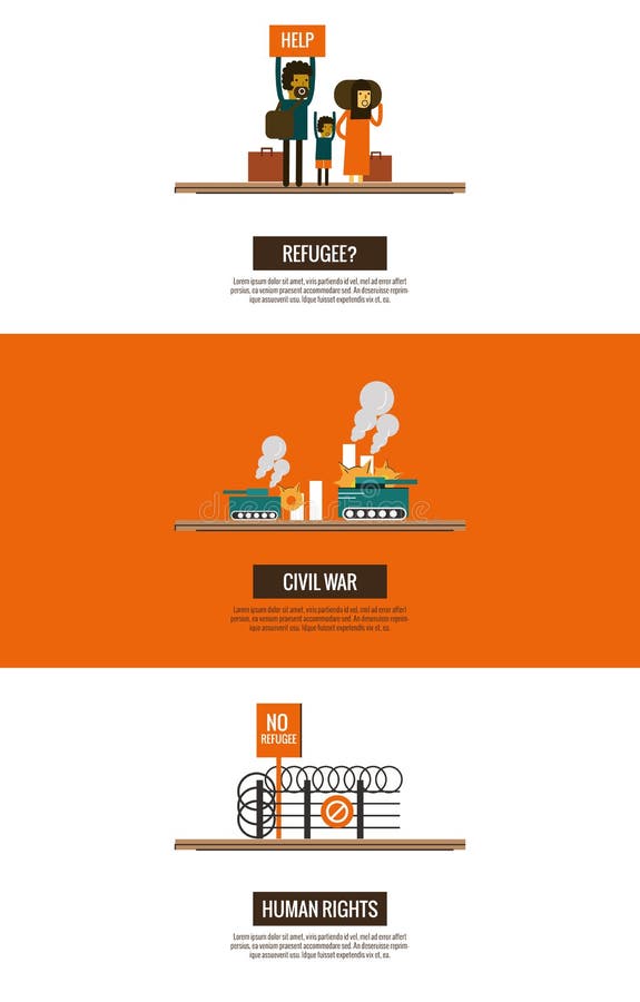 Flüchtlinge des syrischen Bürgerkrieg infographics stock abbildung Flüchtlinge des syrischen Bürgerkrieg infographics stock abbildung