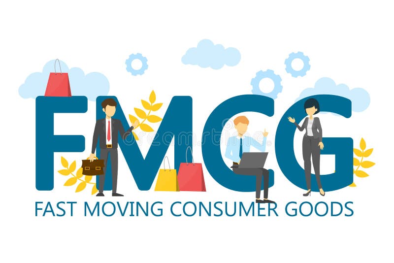 FMCG Fast Moving Consumer Goods Vector Isolated Stock Illustration - Illustration of acronym, purchase: 154703540