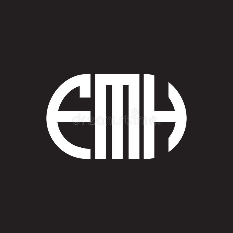 FMH Letter Logo Design on Black Background. FMH Creative Initials ...