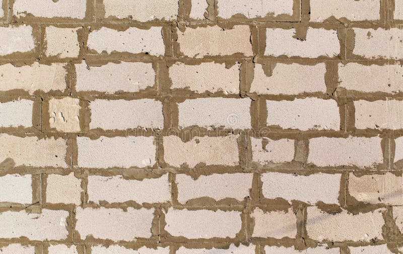 Foam Concrete Bricks in the Wall As an Abstract Background Stock Image Image of foam, wall