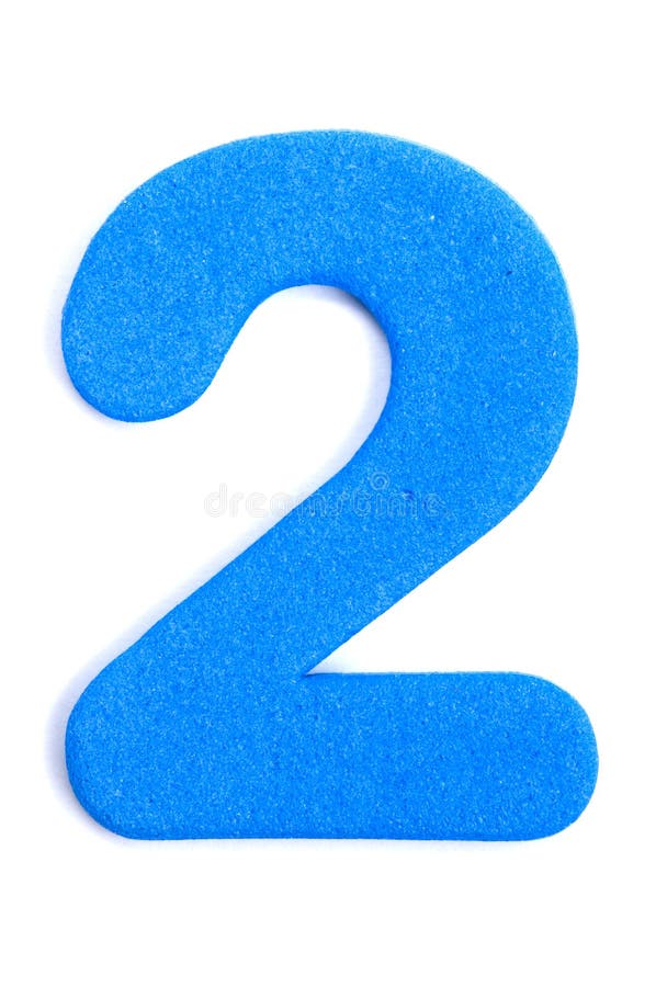 Foam Digit Two royalty free stock photography