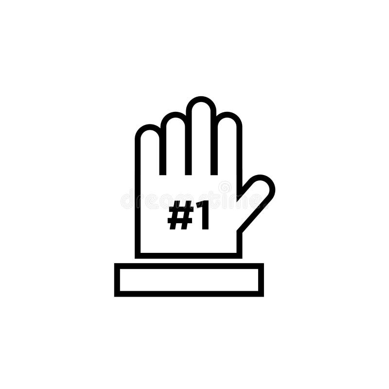 Two Fingers Up Icon Vector Sign And Symbol Isolated On White Background ...