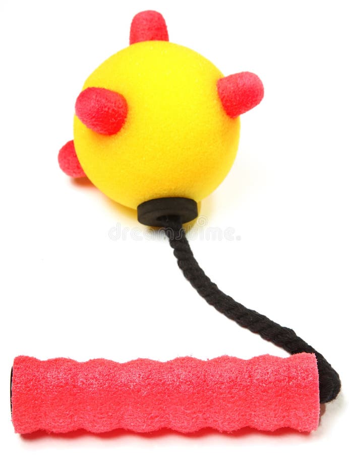 Foam Mace Weapon stock image. Image of colorful, yellow 14108735