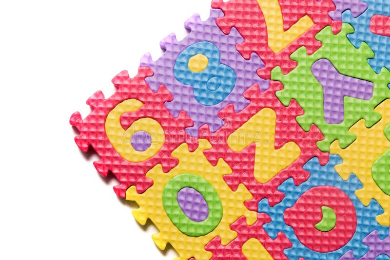 Foam Puzzle Numbers And Letters Stock Photo - Image of counting