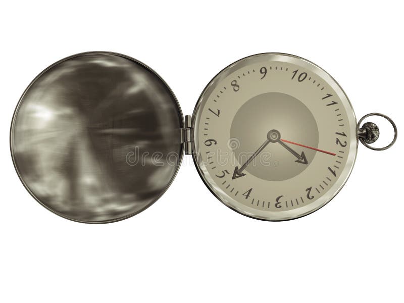 Fob watch isolated stock illustration. Illustration of hands 182810775