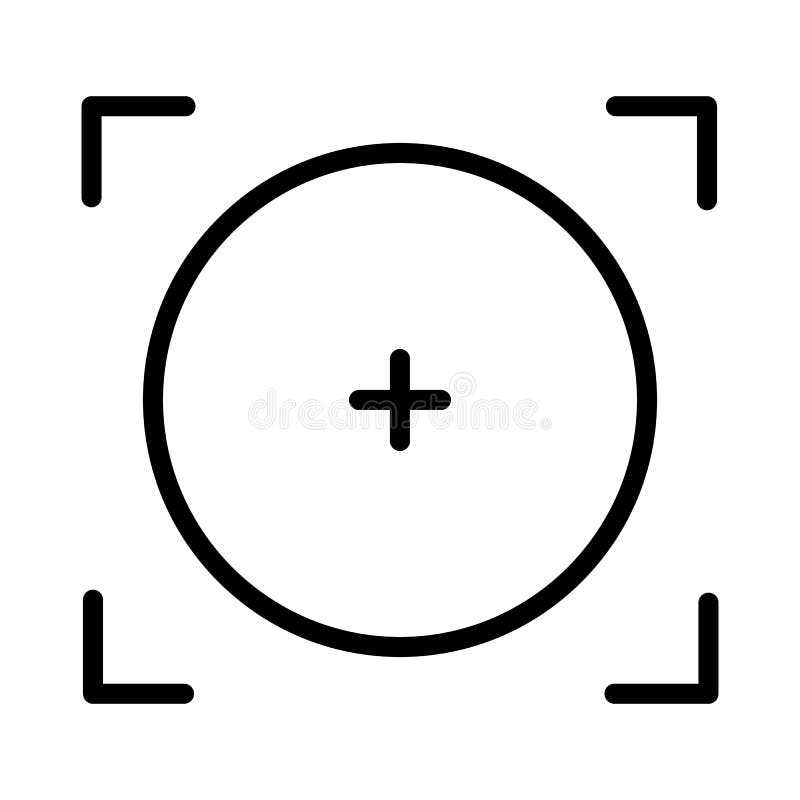 Focal point or focus icon design. Vector
