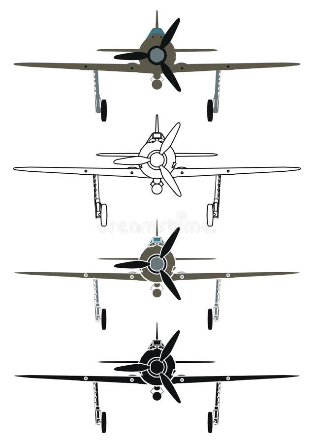 Focke 190 in front view