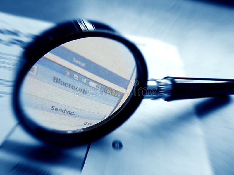 Focus on bluetooth technology royalty free stock image