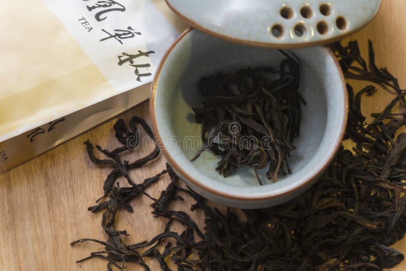 Oolong Tea `Phoenix Dancong` of Chinese Tea Stock Photo Image of