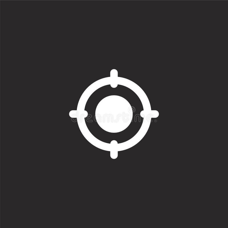 Focus icon. Filled focus icon for website design and mobile, app development. focus icon from filled selection and cursors royalty free illustration