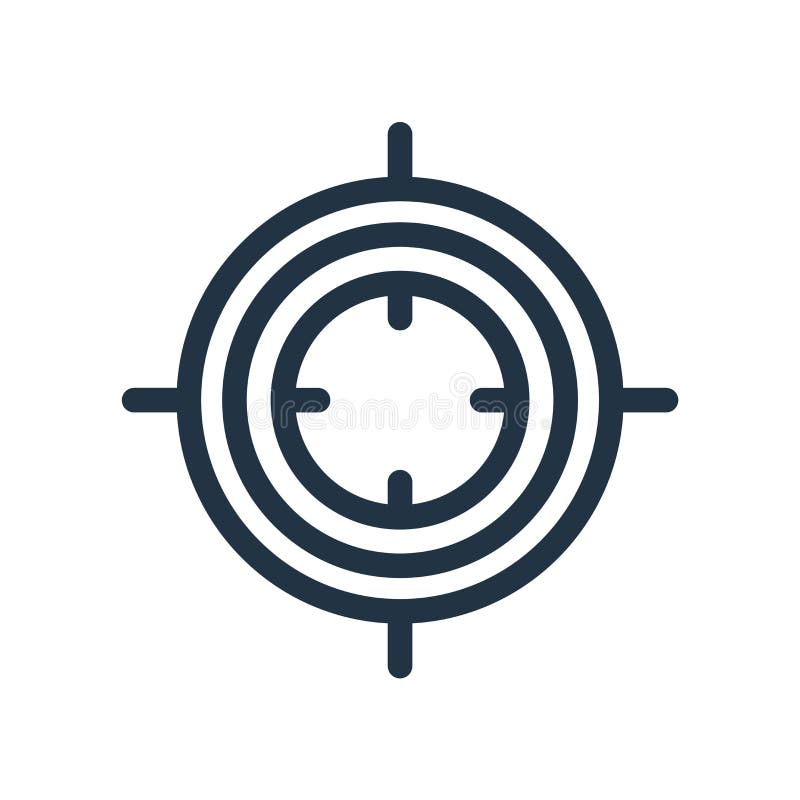 Focus Icon Vector Isolated on White Background, Focus Sign Stock Vector