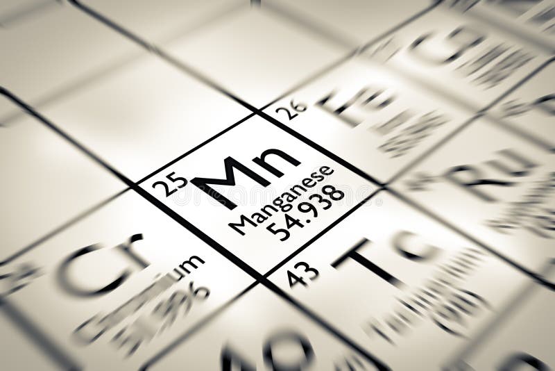 Focus on Manganese chemical Element stock images Focus on Manganese chemical Element stock images