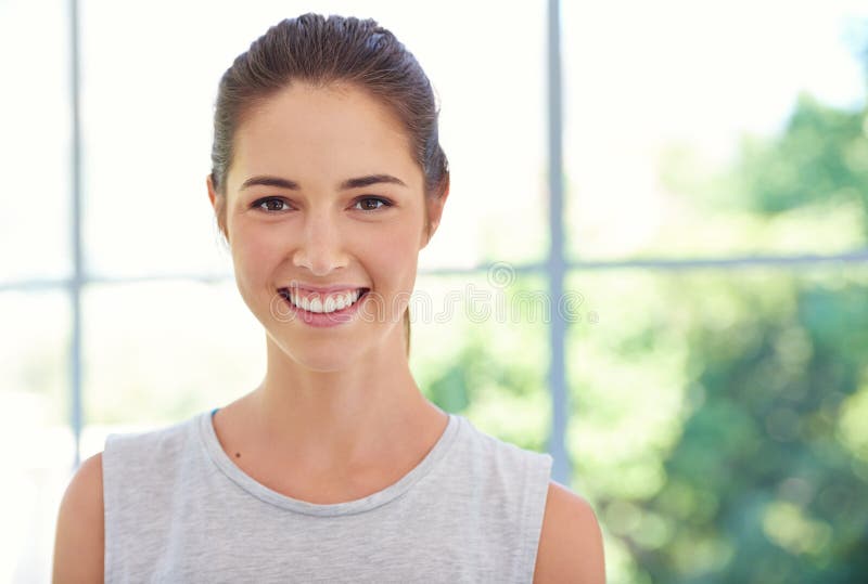 Focused on Fitness Portrait of an Attractive Young Woman in Sportswear 