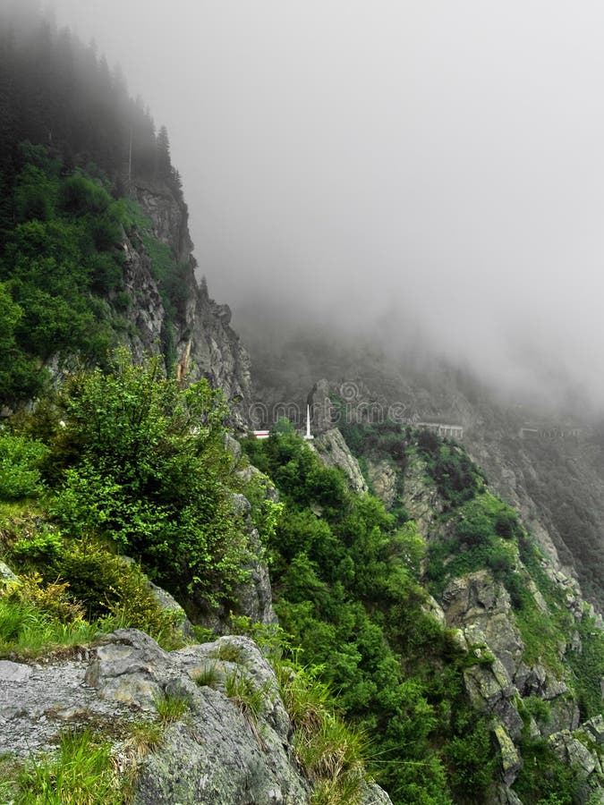 Fog on mountains