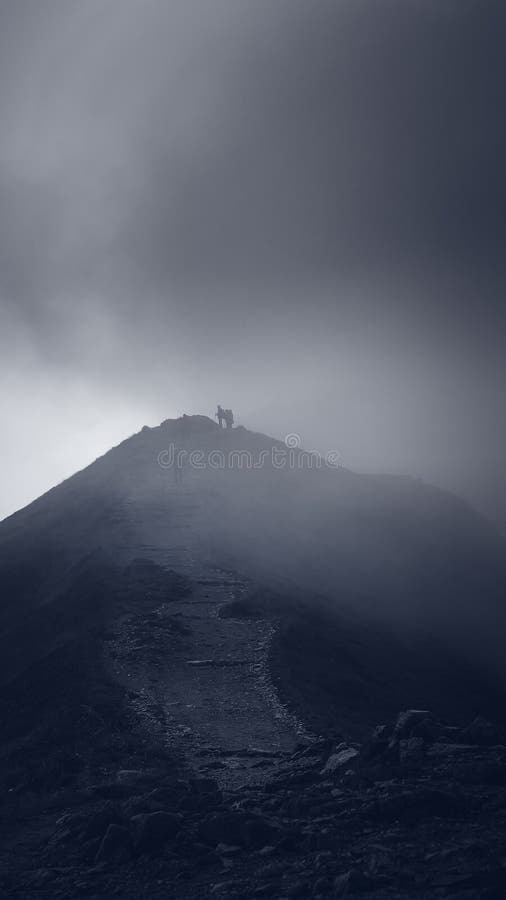 Mlha na hřeben, západní tatry, polsko.