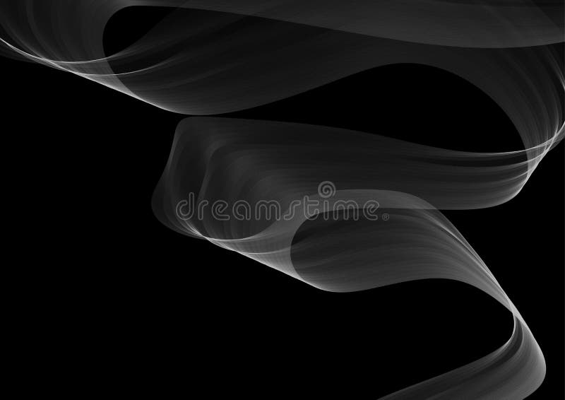Fog or smoke isolated on black. Vector transparent mist or smog. Abstract cloudiness background. stock illustration Fog or smoke isolated on black. Vector transparent mist or smog. Abstract cloudiness background. stock illustration
