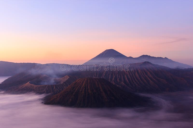 Morning shot of Gunung Bromo, Java, Indonesia stock image Morning shot of Gunung Bromo, Java, Indonesia stock image