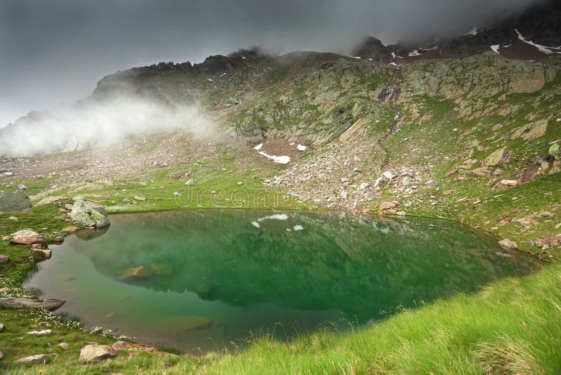 Foggy lake