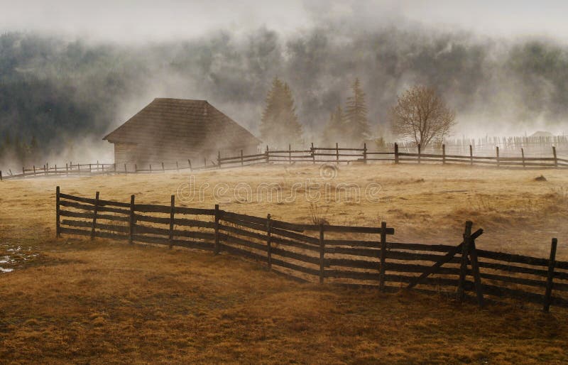 Foggy morning landscape royalty free stock images Foggy morning landscape royalty free stock images