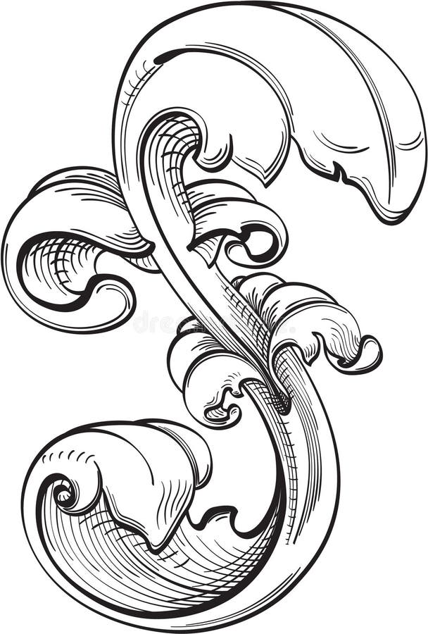Foglia perfetta di acanto illustrazione vettoriale Foglia perfetta di acanto illustrazione vettoriale