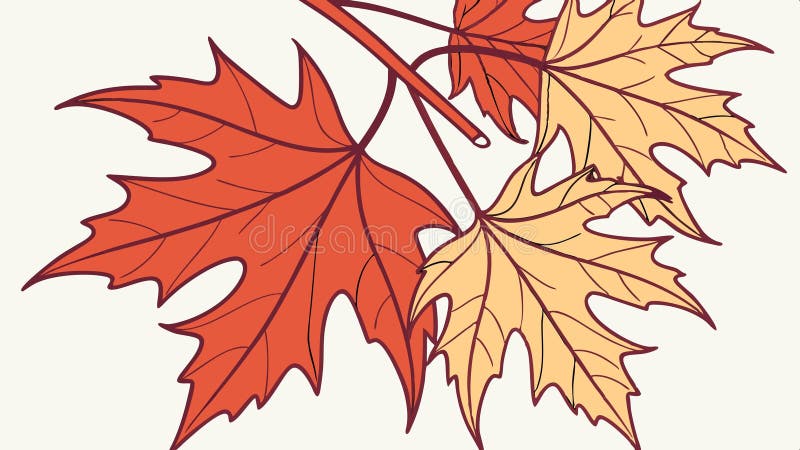 Foglie d'autunno in caduta di un vettore di cambiamento stagionale. progettazione vettoriale Generative AI illustrazione di stock