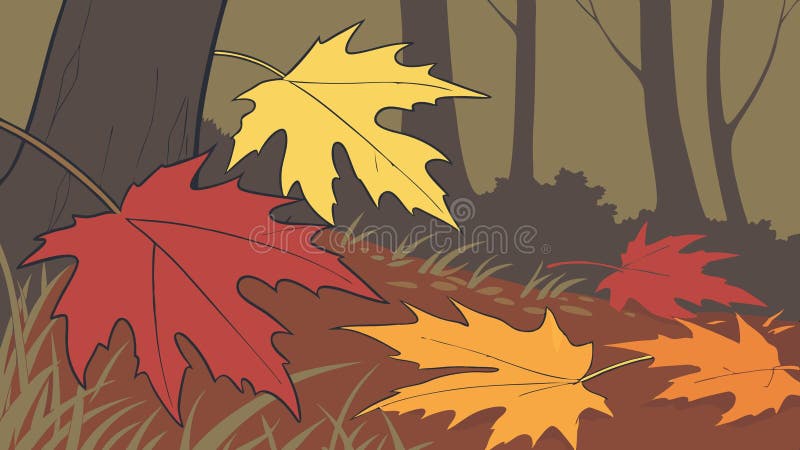 Foglie d'autunno sulla base della stagione di caduta del vettore. progettazione vettoriale Generative AI illustrazione vettoriale
