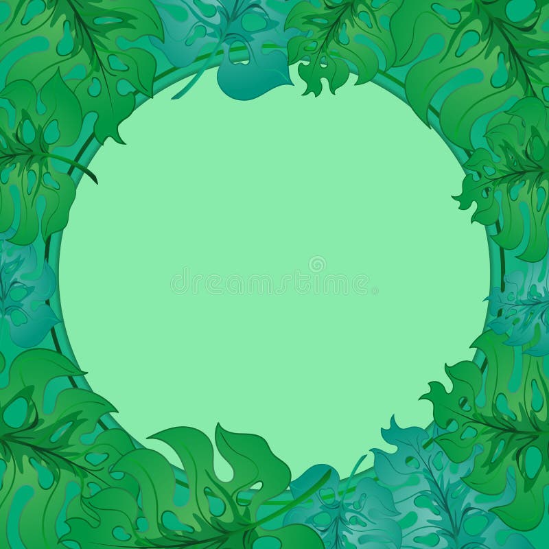 Foglie tropicali luminose illustrazione di stock Foglie tropicali luminose illustrazione di stock