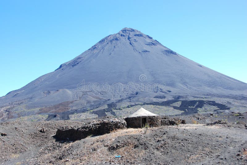 Fogo Crater Volcano Cabo Verde Africa Stock Image Image of ground
