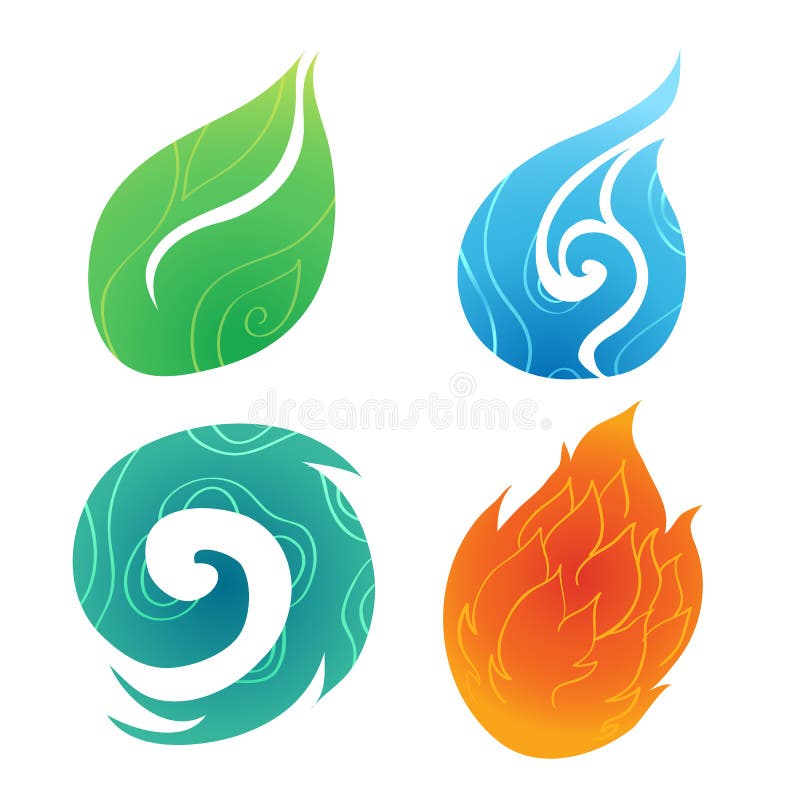 Fogo e água ilustração stock. Ilustração de gota, incêndio - 56159759