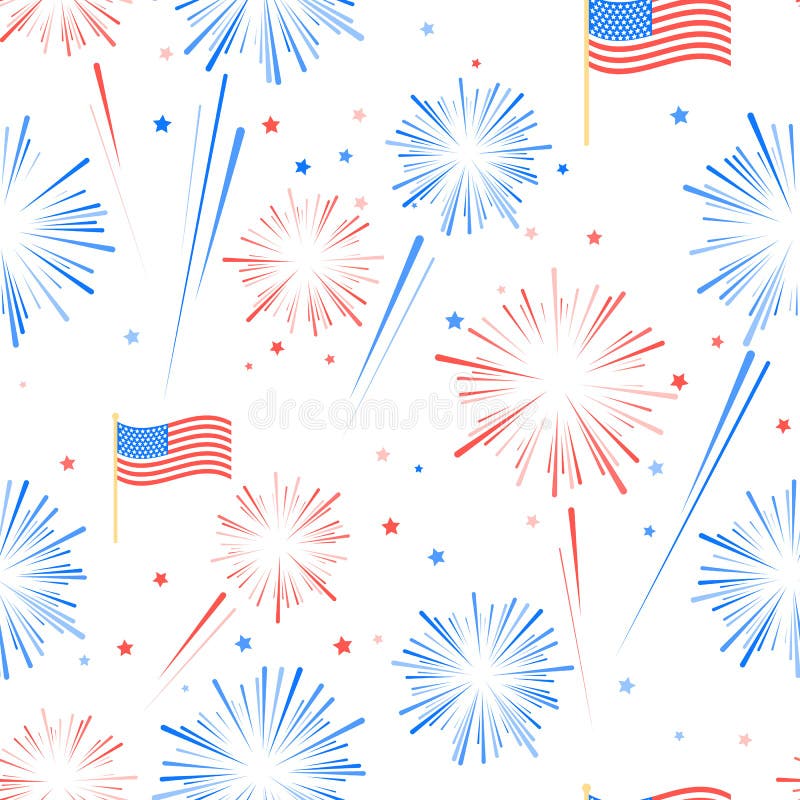 Design PNG E SVG De Elemento De Fogos De Artifício Patriótico Para Camisetas