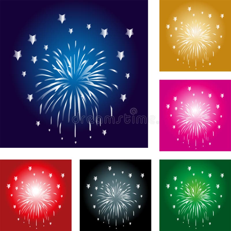 Fogos-de-artifício, Explosão, Molde, Coleção Ilustração do Vetor -  Ilustração de efeito, efeitos: 77765705