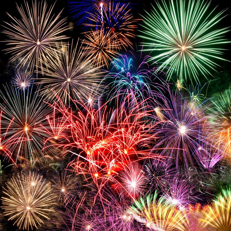 Fogos-de-artifício foto de stock royalty free Fogos-de-artifício foto de stock royalty free